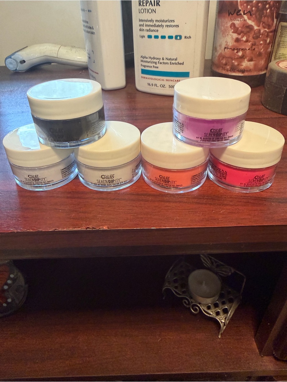 Serendipity Professional Nail Dip Powder 6pc Set - Multi Color